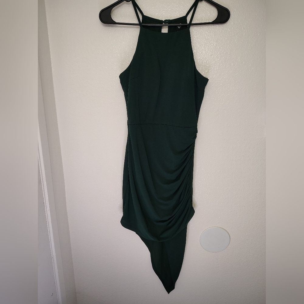 Windsor Green 💚 asymmetrical  Sleeveless Dress Sz small